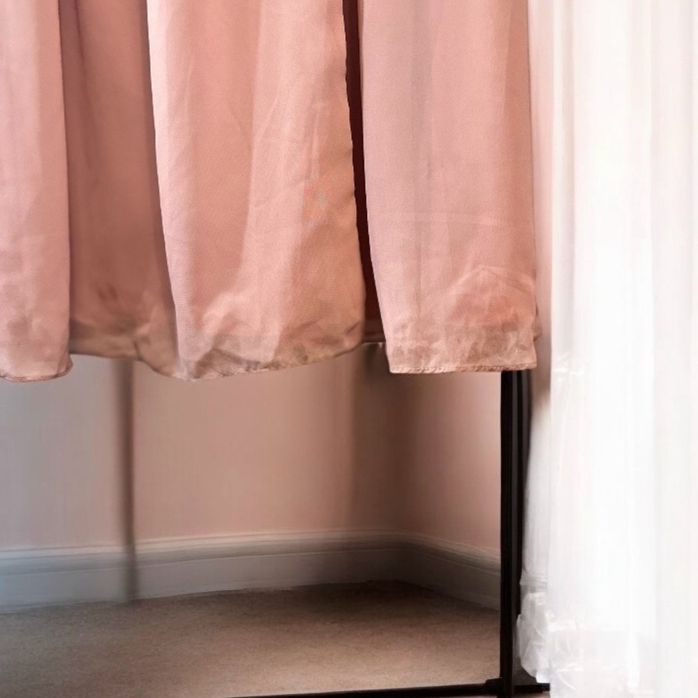 AZAZIE Cleobella A-Line Sweetheart Lace Chiffon Dress Maxi 10 Dusty Rose Blush - Picture 14 of 15